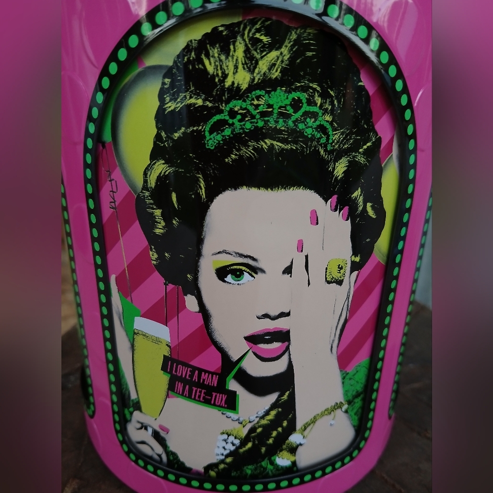 Benefit Cosmetics Maximalist Pink Party Bucket Collectible 3 Piece Tin Canister - Picture 3 of 11
